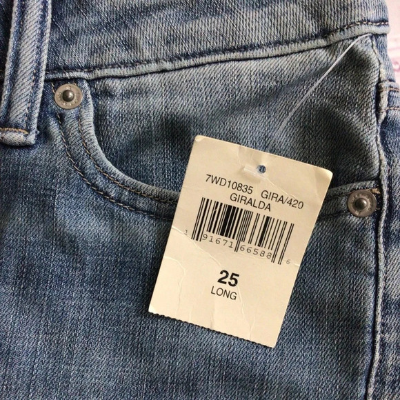 Lucky Brand Lolita Boot Cut Mid Rise Curvy Fit Denim Blue Jeans - Size 0/25 Long - Picture 10 of 12